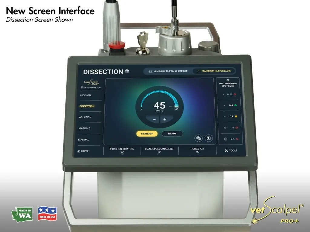 CO2 Laser Dissection Mode Screen