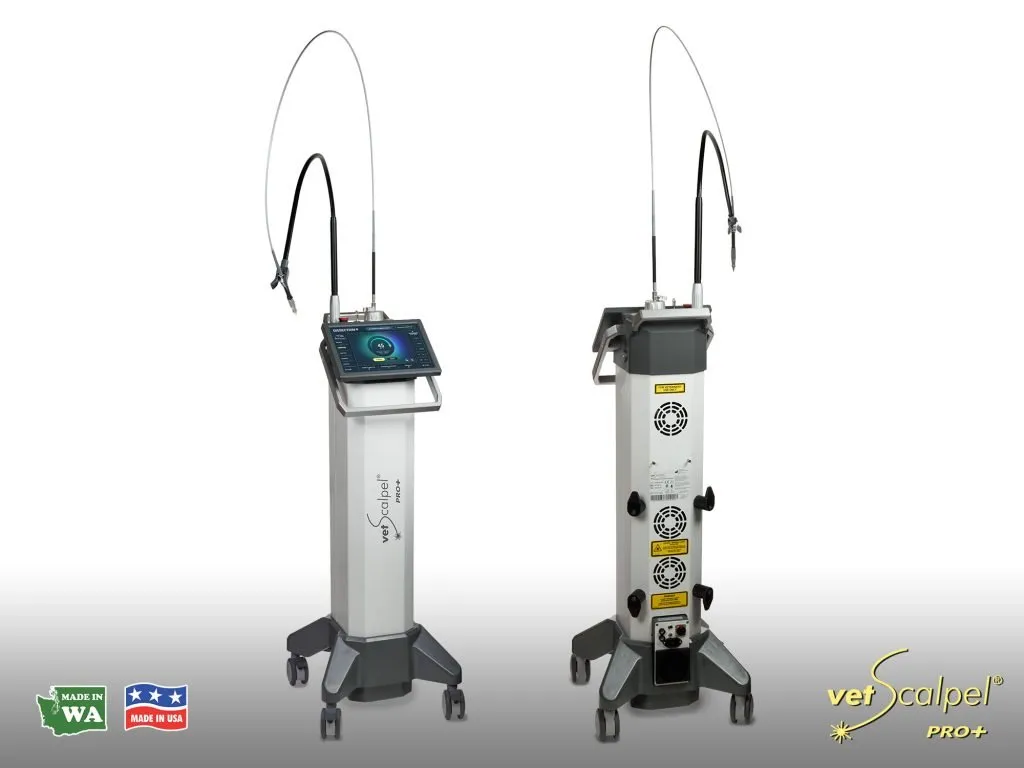 VetScalpel PRO+ Front and Rear Panel Views